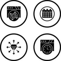 Update and Calendar Icon vector