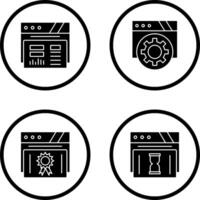 Dashboard and Browser Icon vector