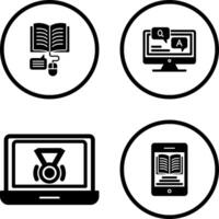 Online Learning and Faq Icon vector