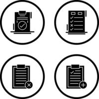 Today to Done Check List and Checkmark Icon vector