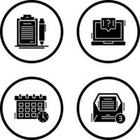 Contract and Question Icon vector