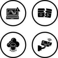 Worm and Broken Icon vector