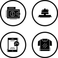 Wallet and Bell Icon vector