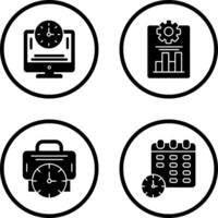 Productivity and Online Time Icon vector