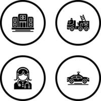 Ssd and Fire Truck Icon vector