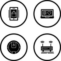 Smart Phone and Chat and Laptop Icon vector