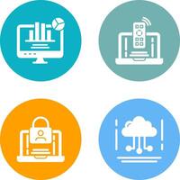 Remote and Analysis Icon vector