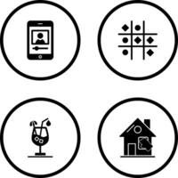 log and Tic Tac Toe Icon vector