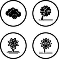 Cloudy and Clover Icon vector