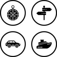 Compass and Direction Icon vector