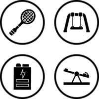 Racket and Swing Icon vector