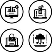 Remote and Analysis Icon vector