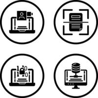 Call and Scan Icon vector