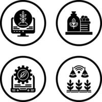 Plant and Harvest Icon vector