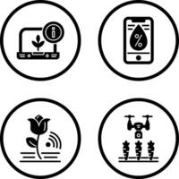 Information and Water Icon vector