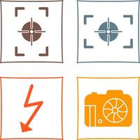 focus vertical and focus horizontal Icon vector