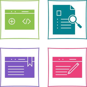 clean code and case study Icon vector