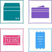 box and wallet Icon vector