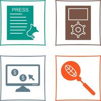 Press Releases and Management Icon vector