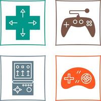 Direction Key and Gaming Control Icon vector