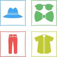 Hat and Hipster Style Icon vector