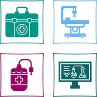 First Aid Kit and operating Room Icon vector