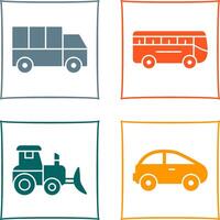 Truck and Bus Icon vector