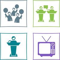 Protest and Debate Icon vector