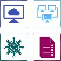 Cloud Systems and Connected Icon vector