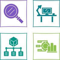 Search and Workspace Icon vector