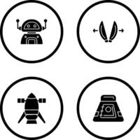 robot and playload Icon vector