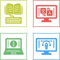 Study and Language Icon vector