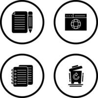 page and web page Icon vector