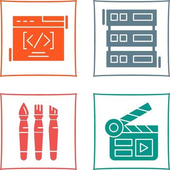 Web Coding ND Server Icon vector