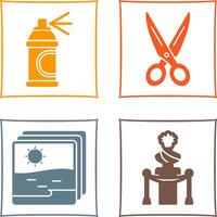 Spray and Scissors Icon vector