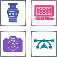 Vase and Water Colors Icon vector