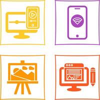WIFI and Responsive Icon vector