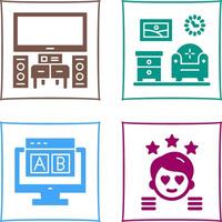 Home Theater and Living Room Icon vector