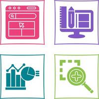 Website and Web Design Icon vector