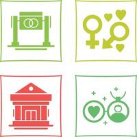 Wedding and Genders Icon vector