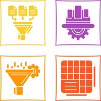 Data Collection and Engineering Icon vector