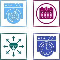 Update and Calendar Icon vector