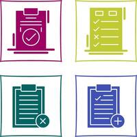 Today to Done Check List and Checkmark Icon vector