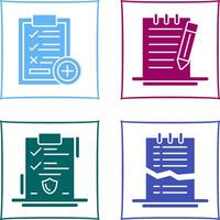 Medical Examination List and Check Up List Icon vector