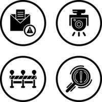 Spam and Security Camera Icon vector