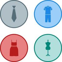 Tie and Pyjamas Icon vector