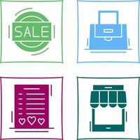 Sale and Purse Icon vector