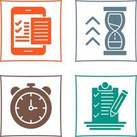 Check List and Quick Response Icon vector