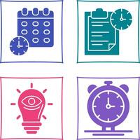 Deadline and Task Management Icon vector