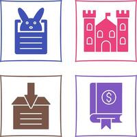 Bunny and Castle Icon vector